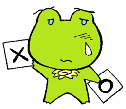 hanamaru frogs sticker #10970049