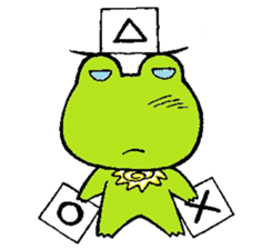 hanamaru frogs sticker #10970050