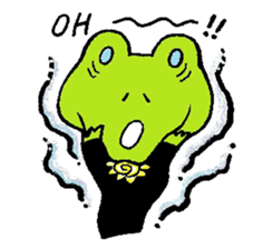 hanamaru frogs sticker #10970055