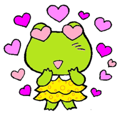 hanamaru frogs sticker #10970057