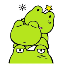 hanamaru frogs sticker #10970071