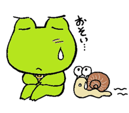 hanamaru frogs sticker #10970075