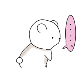 white bear kumata sticker #10970177