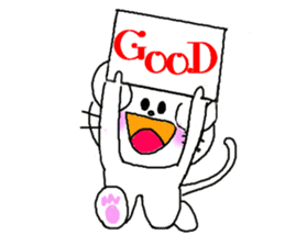 Lop-eared Nyan and a good friend Chu sticker #10970226
