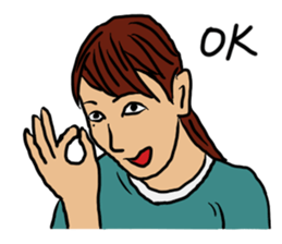 Lady having beauty mark sticker #10970730