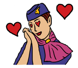 Lady having beauty mark sticker #10970743