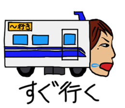 Lady having beauty mark sticker #10970746