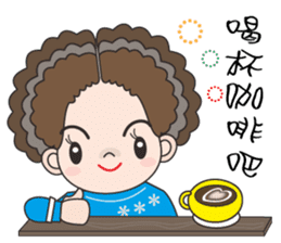 58-year-old female flowers Kyi sticker #10970822