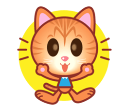 Happy cat life. sticker #10970890