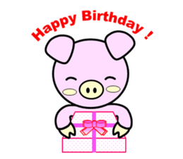 pig character mii-ton (English) sticker #10971062