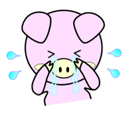 pig character mii-ton (English) sticker #10971072