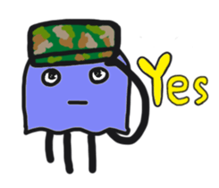 Bruised jellyfish sticker #10971529