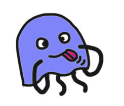 Bruised jellyfish sticker #10971548