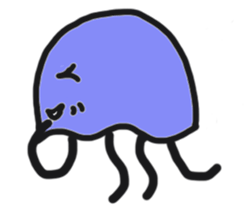 Bruised jellyfish sticker #10971551
