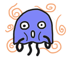 Bruised jellyfish sticker #10971556