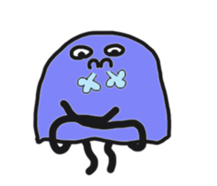 Bruised jellyfish sticker #10971557