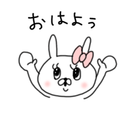 rabbit girl usapun sticker #10972008