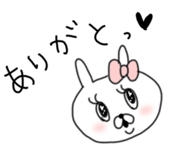 rabbit girl usapun sticker #10972014