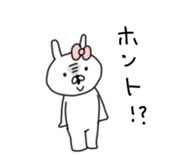 rabbit girl usapun sticker #10972015