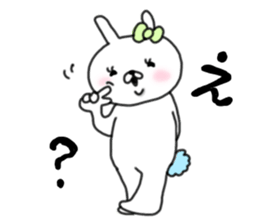 rabbit girl usapun sticker #10972018