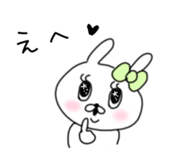 rabbit girl usapun sticker #10972019