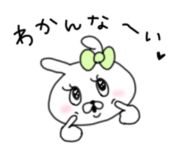 rabbit girl usapun sticker #10972021