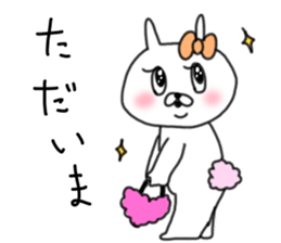 rabbit girl usapun sticker #10972027