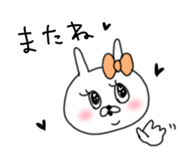 rabbit girl usapun sticker #10972029