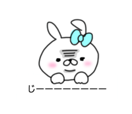 rabbit girl usapun sticker #10972033