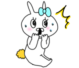 rabbit girl usapun sticker #10972034