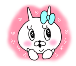 rabbit girl usapun sticker #10972037