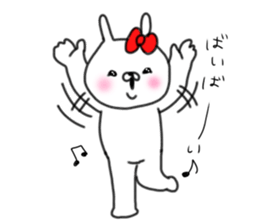 rabbit girl usapun sticker #10972040