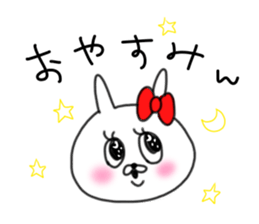 rabbit girl usapun sticker #10972044
