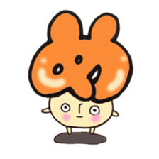 Cross a hiragana letter mushroom! No.2 sticker #10972426