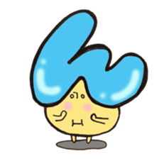 Cross a hiragana letter mushroom! No.2 sticker #10972438