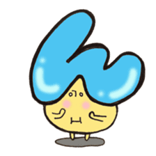 Cross a hiragana letter mushroom! No.2 sticker #10972438