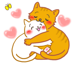Cat couple -Happy Together sticker #10973408