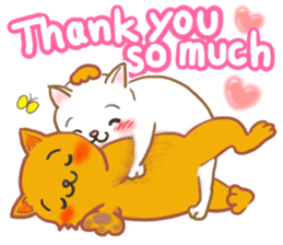 Cat couple -Happy Together sticker #10973409