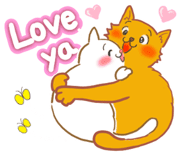 Cat couple -Happy Together sticker #10973410