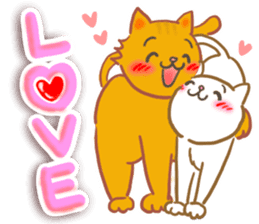 Cat couple -Happy Together sticker #10973413