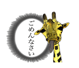 Giraffe's dally sticker #10973396