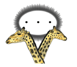 Giraffe's dally sticker #10973399