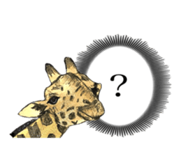Giraffe's dally sticker #10973401