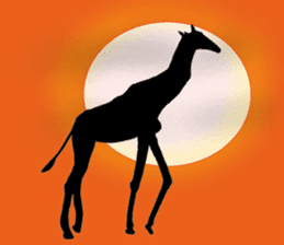 Giraffe's dally sticker #10973407