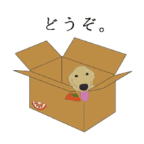 Old man of the Golden Retriever. sticker #10973466