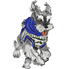 Our Schnauzers - Agility sticker #10973953