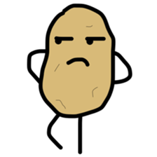potato jagataro sticker #10974192