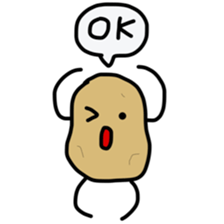 potato jagataro sticker #10974193
