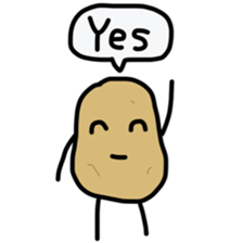 potato jagataro sticker #10974194