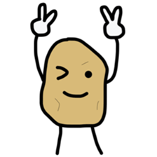 potato jagataro sticker #10974199
